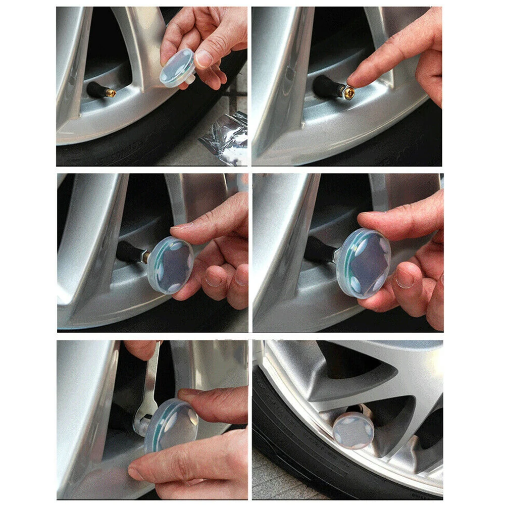 

Auto Tire Lamp Solar Energy Flash Wheel Decoration Transparent Durable
