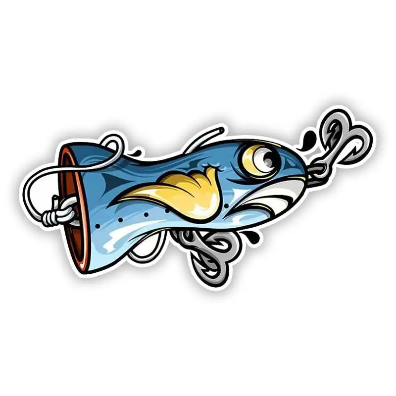 

S50439 # различные размеры индивидуальная ПВХ наклейка рыболовная приманка Водонепроницаемая Автомобильная наклейка на мотоцикл ноутбук дек...