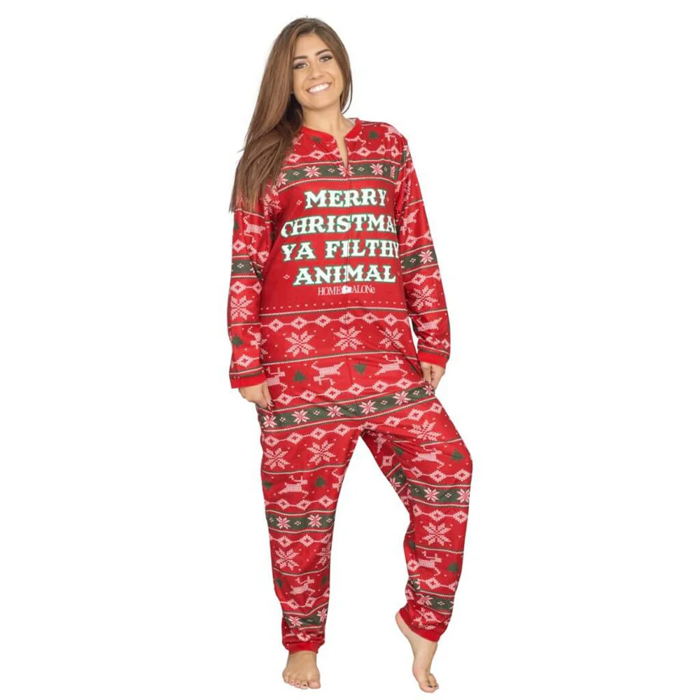 

New Christmas Merry Christmas Pajama Jumpsuit in Autumn and Winter 2020