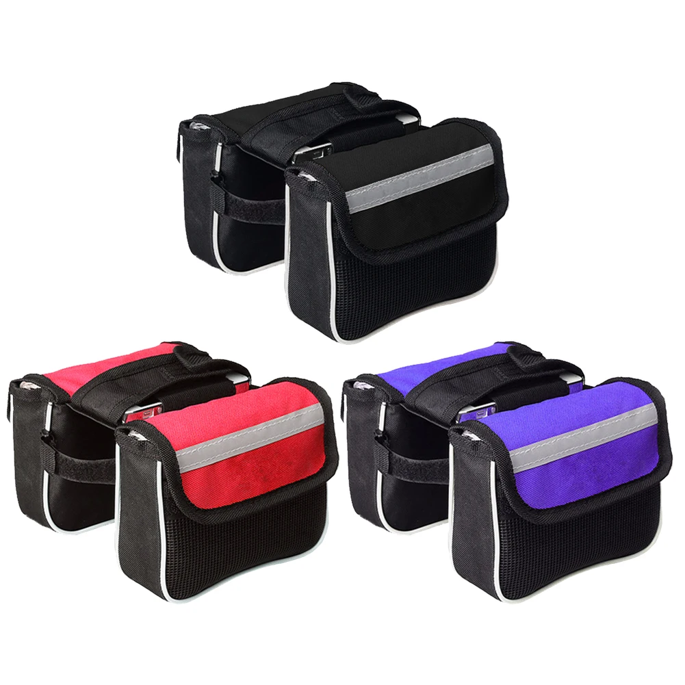 

MTB Bike Saddle Bag Frame Front Top Tube Cycling Phone Case Bicycle Pouch Mountain Road Bike Outdoor Cycling Accessories