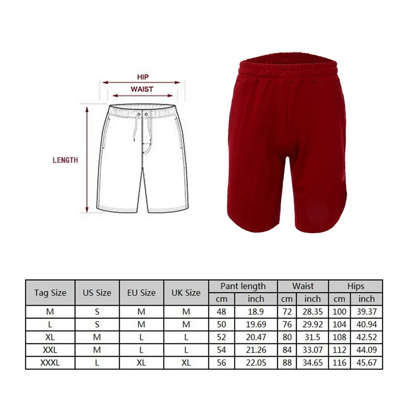 

Vogue Summer Mens VogueShorts Homewear Joggers Bodybuilding Pocket Knee Length Elastic Waist Men Shorts 618 Clearance Tide