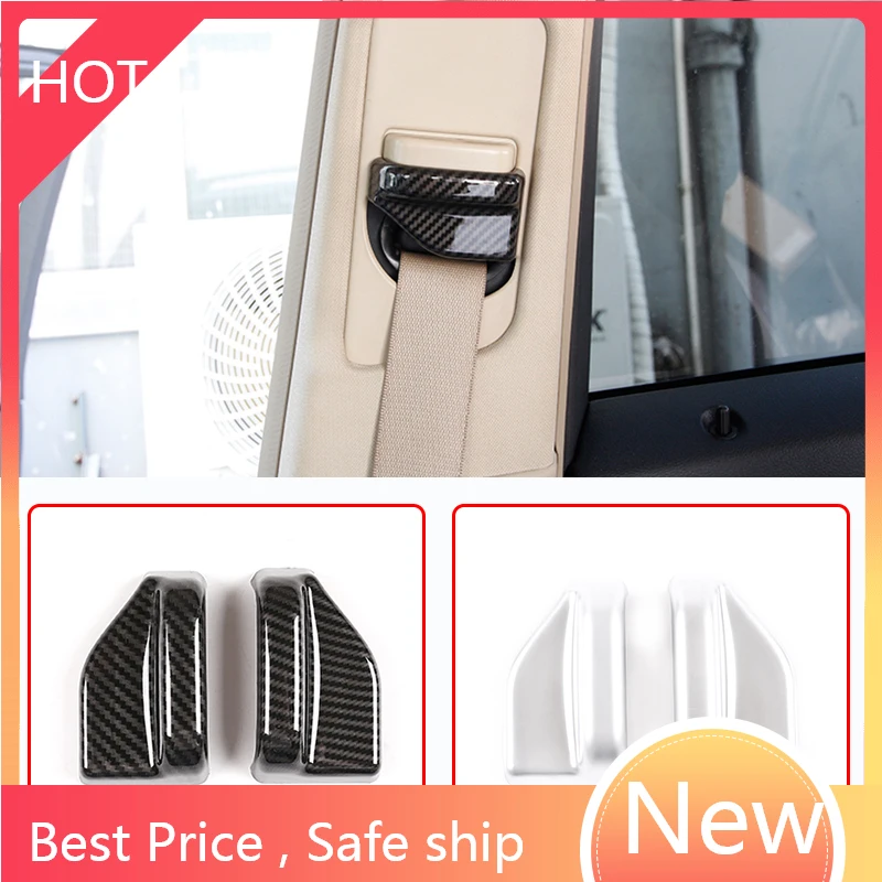 

Car Safety Belt Cover Trim Carbon Fiber ABS For Mercedes Benz GLK Class X204 300 260 Car Accessories