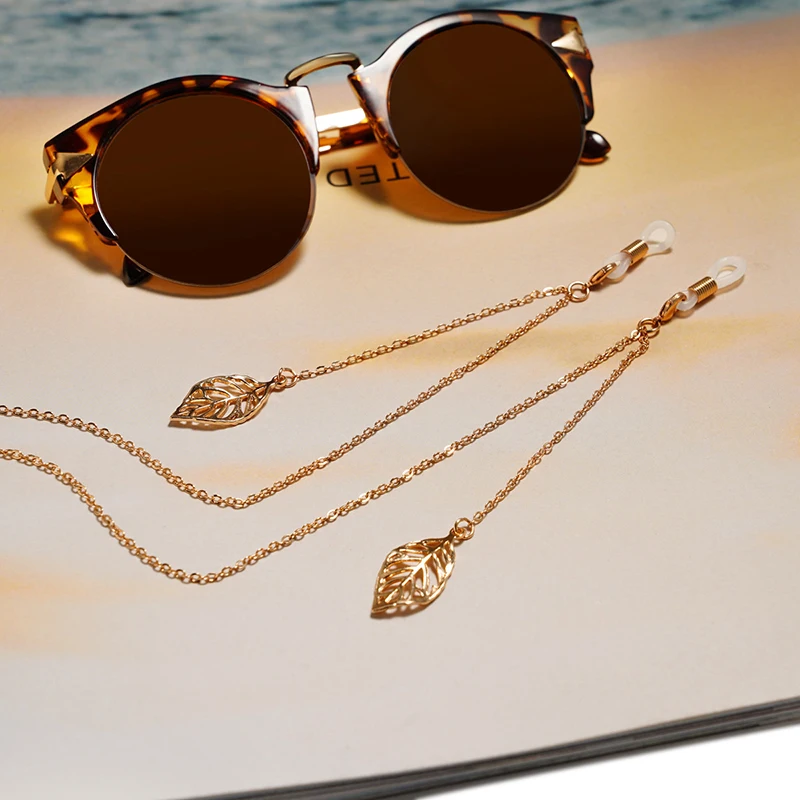 Цепочка для очков золотистые серебристые черные солнцезащитные очки шнурок