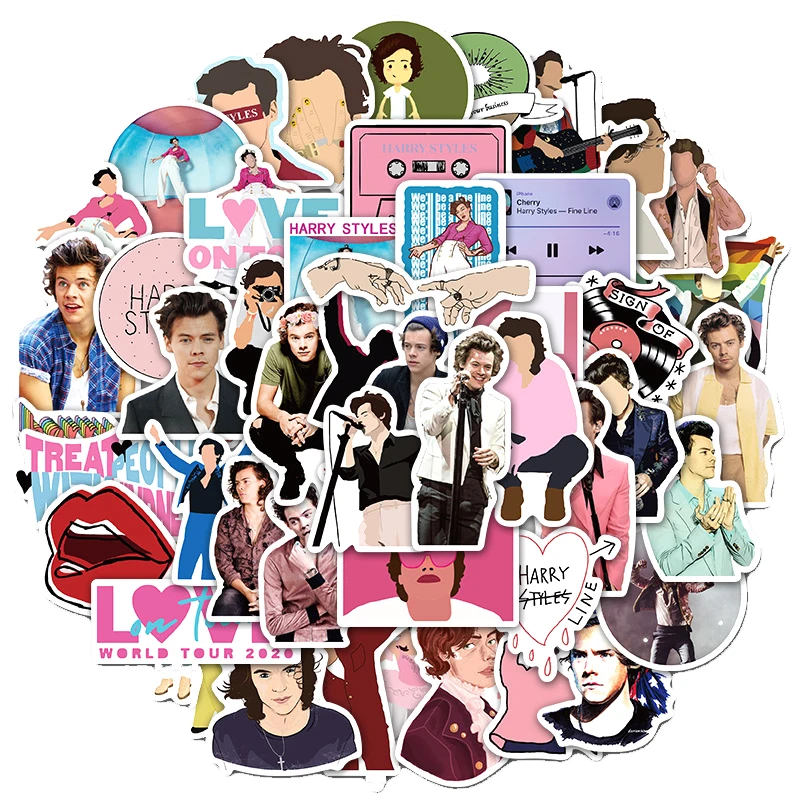 

10/30/50pcs/pack Harry Edward Styles British Singer Graffiti Stickers Car Helmet Bicycle laptop Guitar Skatecar sticker gift