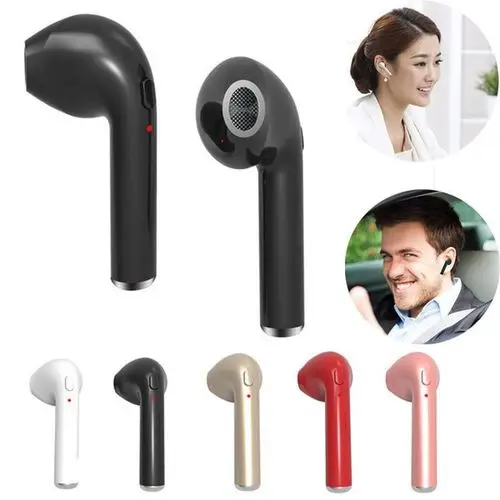Беспроводная мини Bluetooth Спортивная гарнитура I7s TWS в уши Bluetooth гарнитура с зарядным устройством для мобильного телефона IPhone huawei samsung