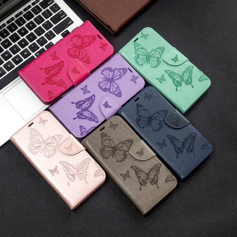 2019 Чехол книжка с бабочкой для Xiao mi Red 8 8A 7 7A NOTE note 8T 10 Pro кожаный чехол кошелек Xiomi CC9