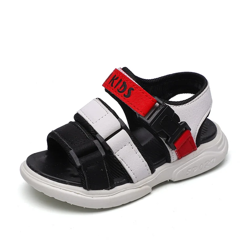 Сандалии Детские в полоску босоножки для мальчиков с надписью цвет раньше от 1 до