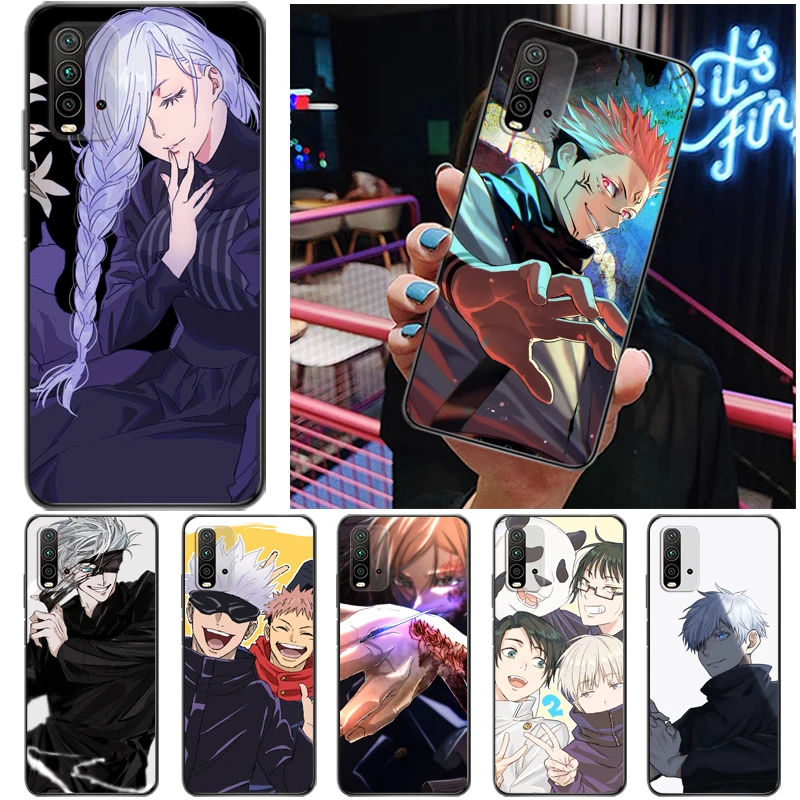 

Jujutsu Kaisen Satoru Gojo Fushiguro Megumi Yuji Itadori Sukuna Phone Case For Xiaomi Redmi 9 9T 9A 9C Pro Cases Funda Soft TPU