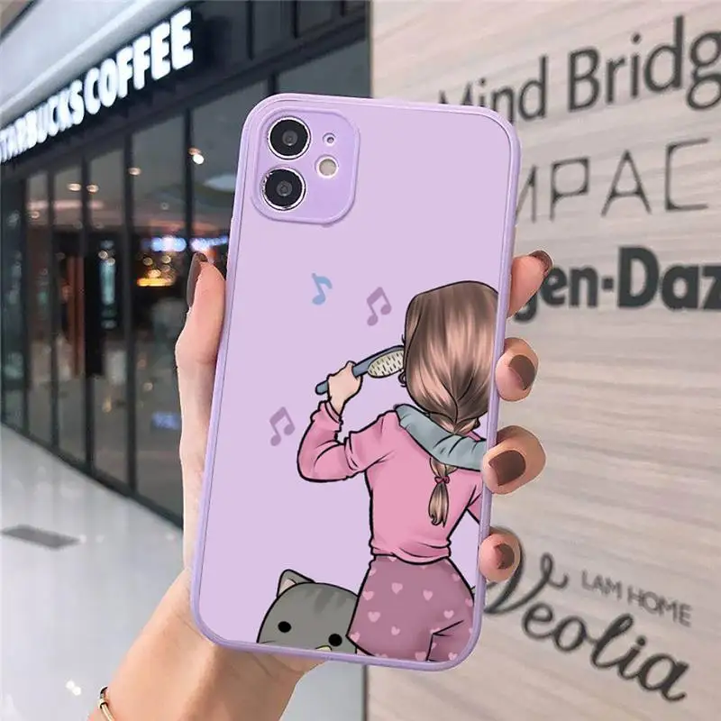

Girls Bff Best Friends Forever Phone Case Matte Transparent for iPhone 7 8 11 12 s mini pro X XS XR MAX Plus cover funda
