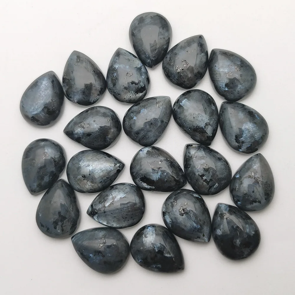 

Natural stone ShimmerStone Water drop cabochon 15x20MM bead Teardrop for jewelry making accessories 24Pcs/lot Free shipping