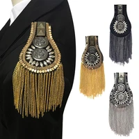 shoulder new board metal tassel fashion vintage chain exquisite catwalk jewelry decoration handmade crafts gifts ornaments jz2