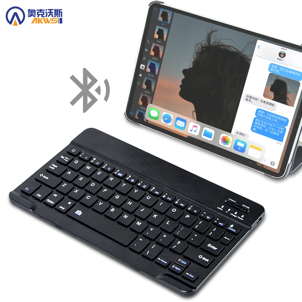 Планшет портативный мини беспроводная Bluetooth клавиатура для samsung huawei xiaomi iPad планшет с IOS Android система телефон Универсальный