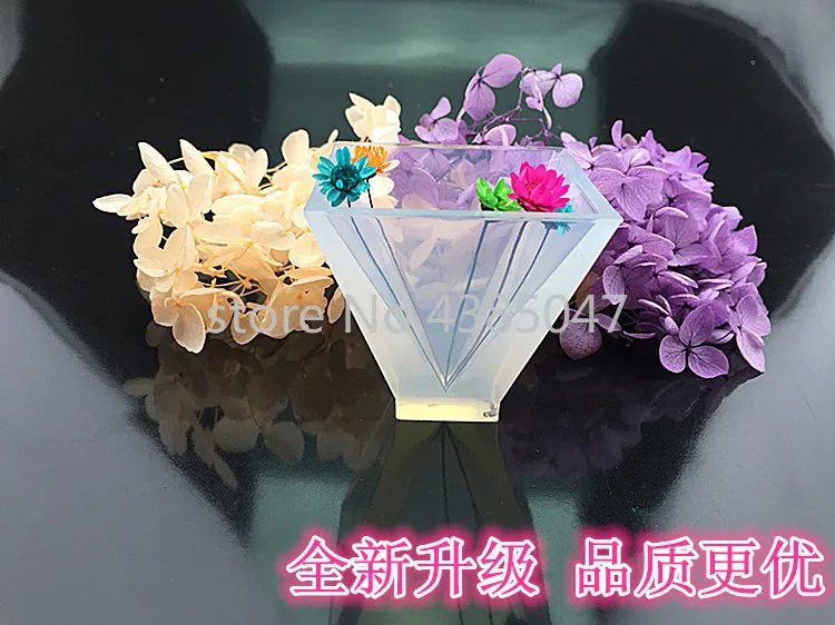 1 шт. кубик/Пирамида/конус/Треугольная УФ-смола форма из жидкого силикона формы