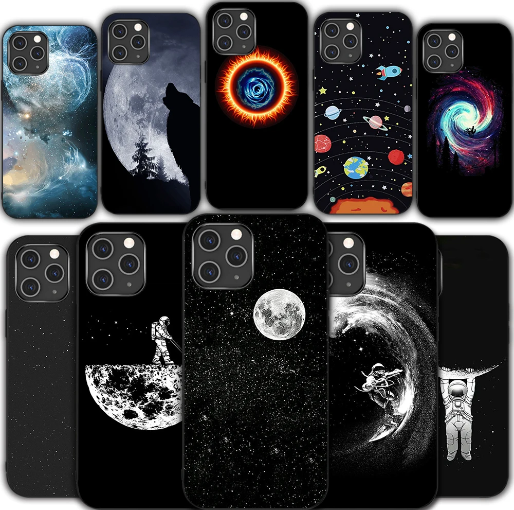 

Iphone 12 Fashion Universe Alien Phone Case iPhone 12 11 Pro XR 7 X XS Max Mini 8 6 6S Plus 5 5S SE 2020 Silicone Case