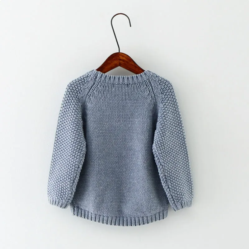 New Winter Cartoon Baby Girls Sweater Cloud Raindrops Kids Clothes Children Sweater Warm Long Sleeve for Girls Knitwear