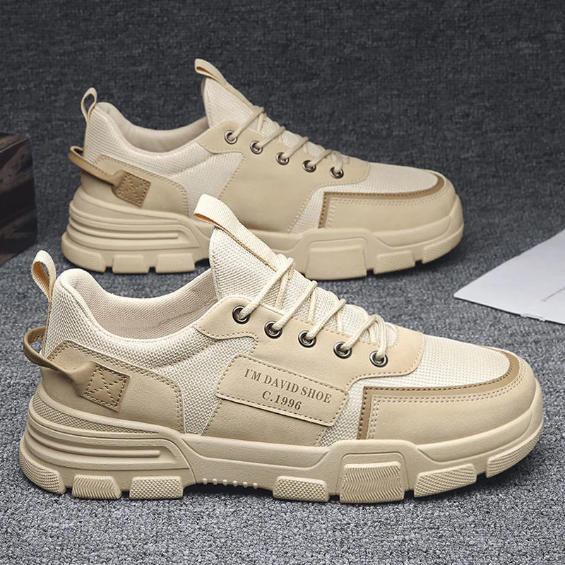 

Men's shoes summer breathable antiskid deodorant wear resistant black versatile trend casual labor protection sports shoes