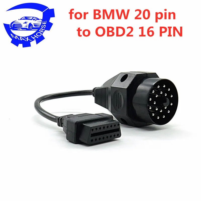 OBD II адаптер для BMW 20 pin к OBD2 16 PIN гнездовой разъем e36 e39 X5 Z3 новейшая бесплатная