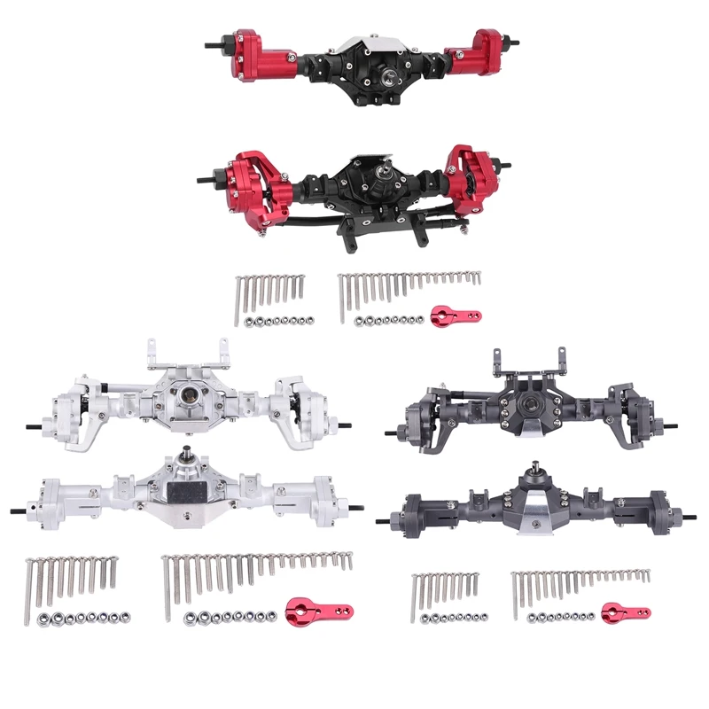 

Передний и задний портальный мост FBIL для радиоуправляемого гусеничного автомобиля 1/10 Rock SCX10 и SCX10 II 90046 90047