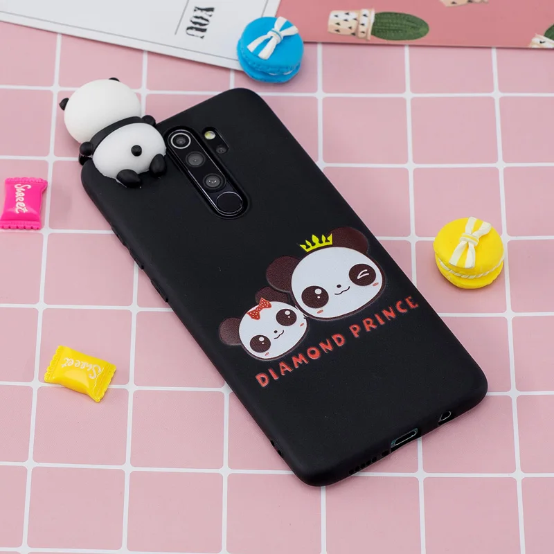 Для samsung Note 8 9 10 pro 3D милый Pandan коричневый Медведь Мягкий чехол для телефона galaxy S6 S7