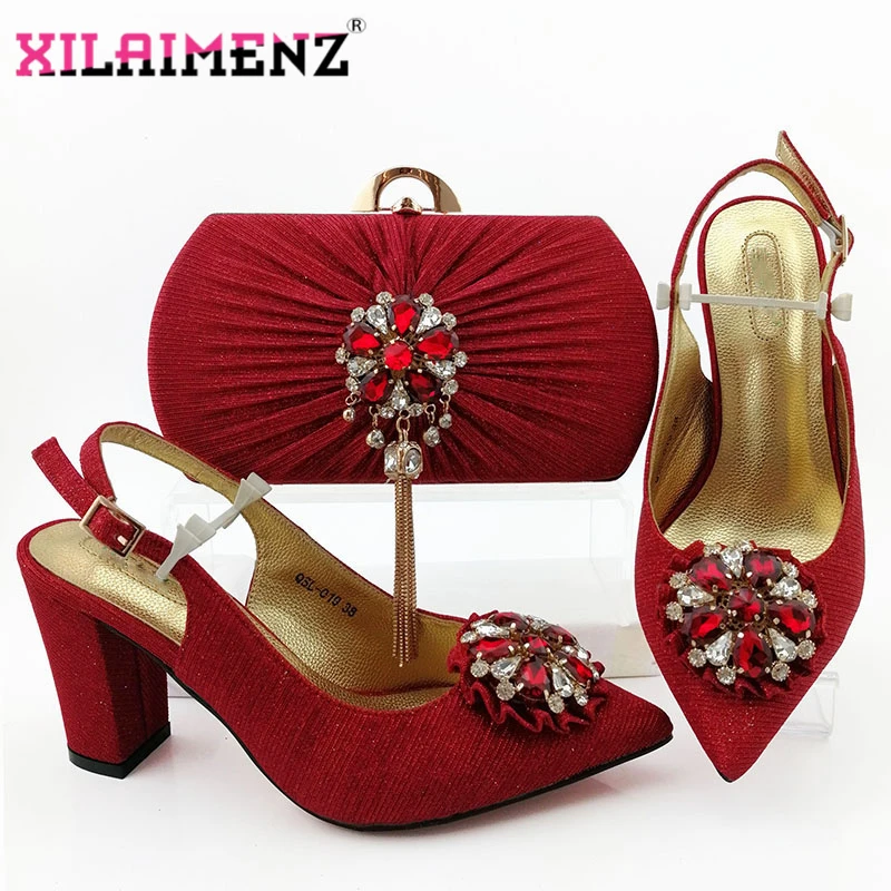 2020 г. особый красный цвет последняя мода женские итальянские босоножки в