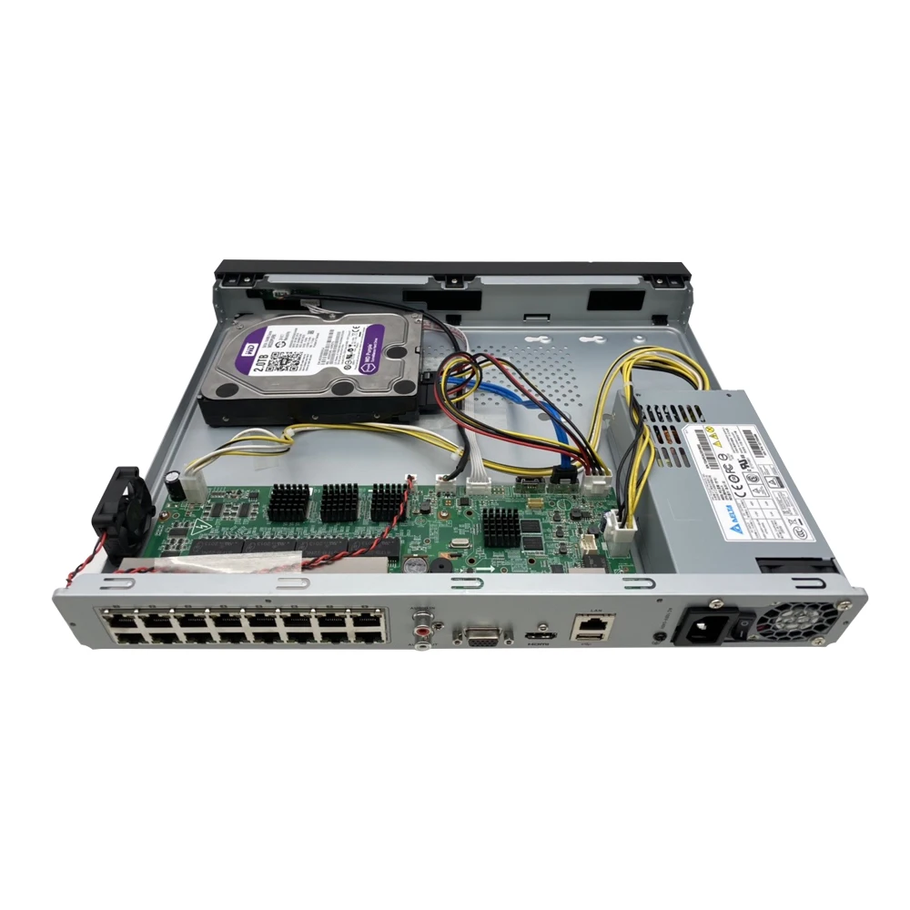 Сетевой видеорегистратор UniLook 4K 8 Мп сетевой NVR H.265 + 16 каналов POE ONVIF до 12 ТБ IVMS 4200 Hik