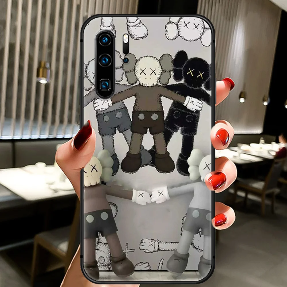 

Cartoon Trendy brand kaw Boy Phone Case Cover Hull For Huawei P8 P9 P10 P20 P30 P40 Lite Pro Plus Smart Z 2019 black Back Trend