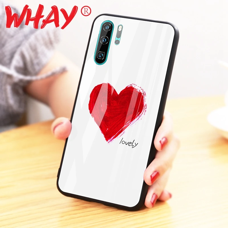 Окрашенный чехол из закаленного стекла для huawei P30 P20 mate 20 Pro Lite|Бамперы| |