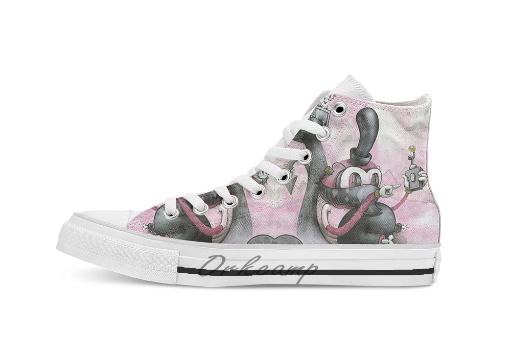 Hide Sneak дышащая Повседневная Высокая обувь на шнуровке холщовая Обувь Кеды Прямая