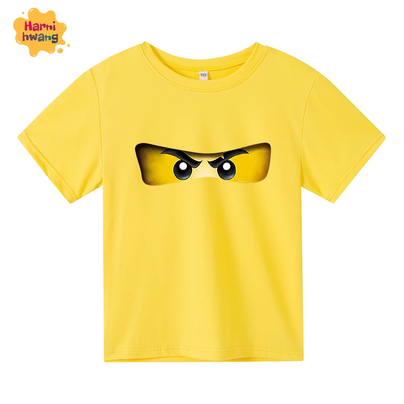 

Children'S Shirt Summer Girl Boy Shirt Short-Sleeved Harajuku Cotton Cartoon Top Oversized T-Shirt Size 4T-10T Wholesale