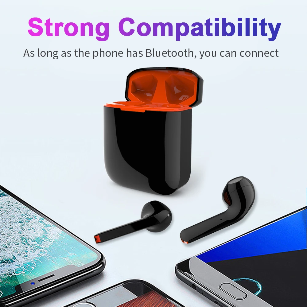 Новые tws наушники bluetooth 5,0 Беспроводные наушники с сенсорным управлением спортивные мини стерео наушники pk i9s i11 i12
