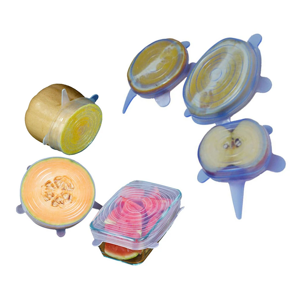 12 шт Силиконовые эластичные крышки УНИВЕРСАЛЬНЫЕ СИЛИКОНОВЫЕ пищевые