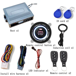 car keyless access rfid one click start system audible and visual reminder remote control to open the trunk free global shipping
