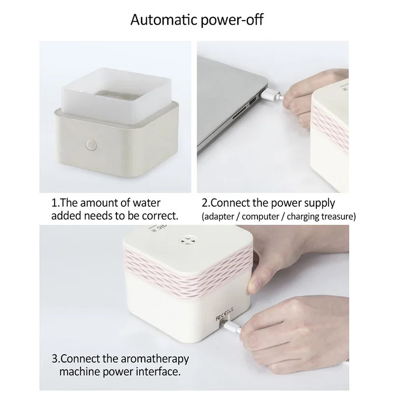120 мл USB mini Square mist maker Электрический увлажнитель воздуха квадратное эфирное масло