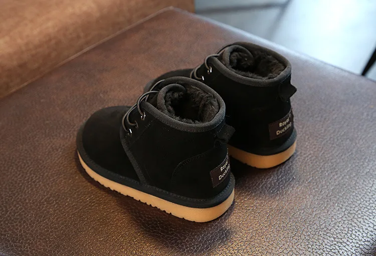 Г. Зимние ботинки для мальчиков chaussure, замшевые сапоги на плоской подошве, теплые школьные туфли из натуральной кожи очень мягкие и удобные на возраст от 1 до 9 лет