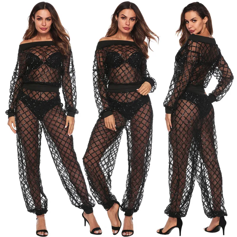Swimsuit Cover Up Swim Dresses Beach Tunic Bathing Suit Ups Capes Covers Womens Fishnet Coverup Pareo De Plage Swimwear Trendy