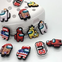 1pcs robot shoe charms hot game shoe decorations anime cartoon croc jibz popular ornaments cosplay kid adult gift