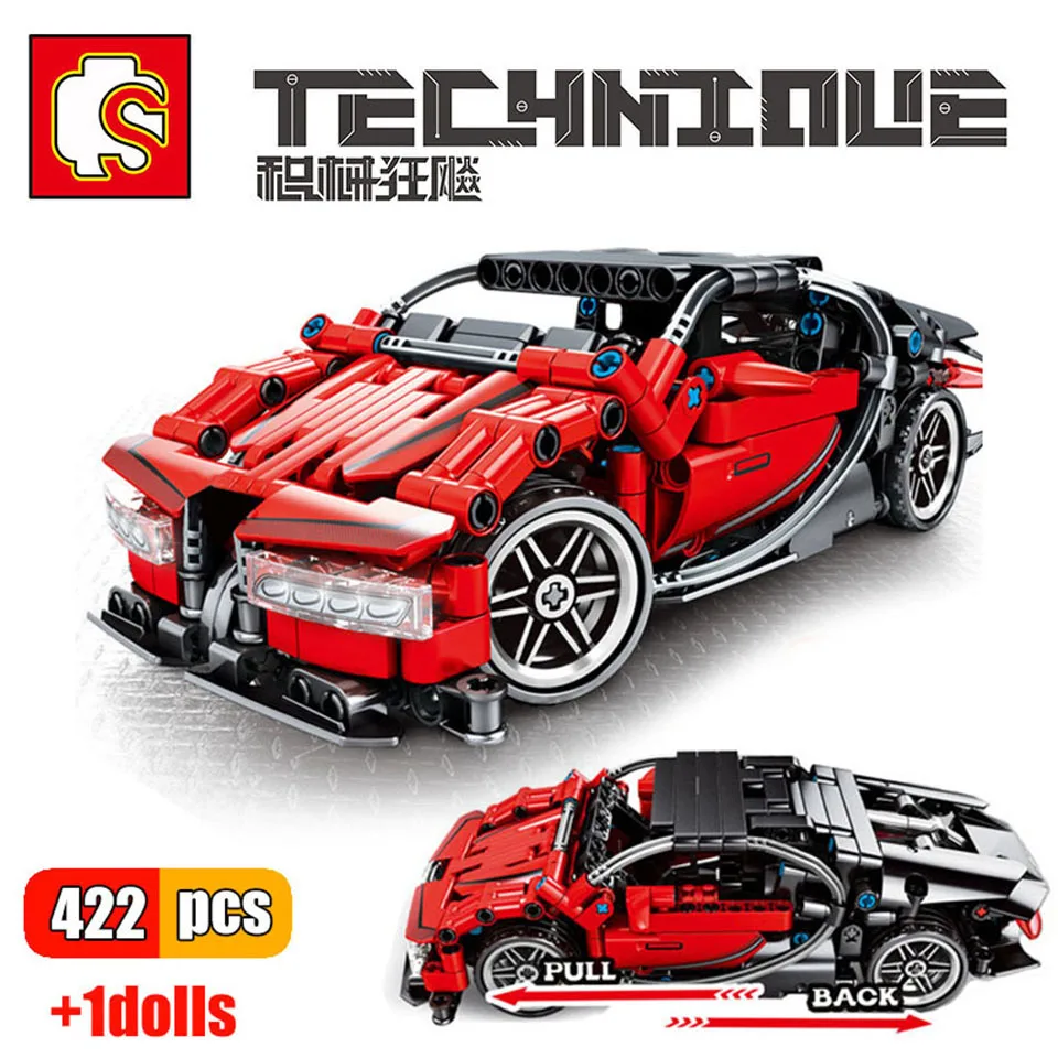 

SEMBO Sports Car Technic MOC 3D Model Building Block Set Racing Classic Super Racers Figures Mini Diamond Bricks Toy for Boys