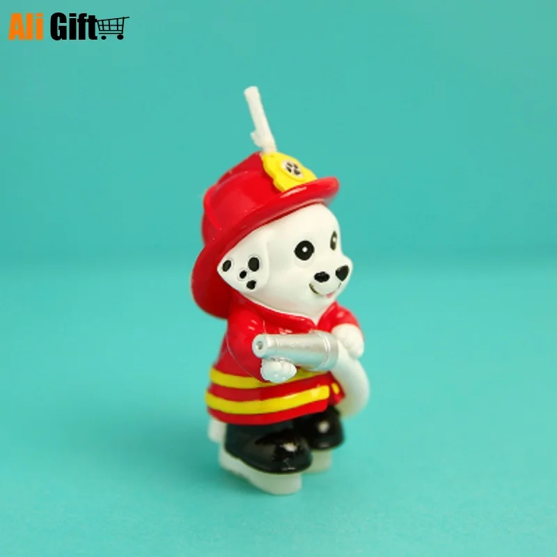 Милая Детская Свеча для дня рождения с изображением пятнистой собаки щенка Знак