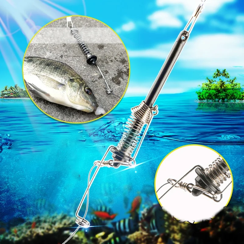 

Outdoor Automatic Hook Fishing Gear Spring Hook Full Speed Automatic Spring Hook Fishing Accessories