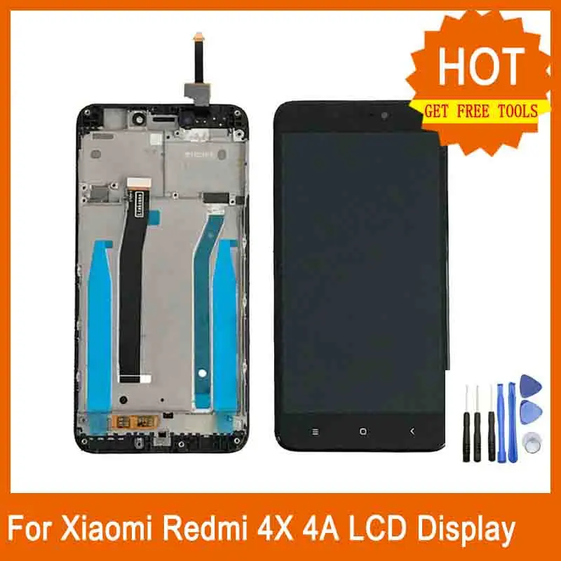 Для Xiaomi Redmi 4X сенсорный экран дигитайзер 5 0 &quotЖК дисплей с рамкой для 4A ЖК