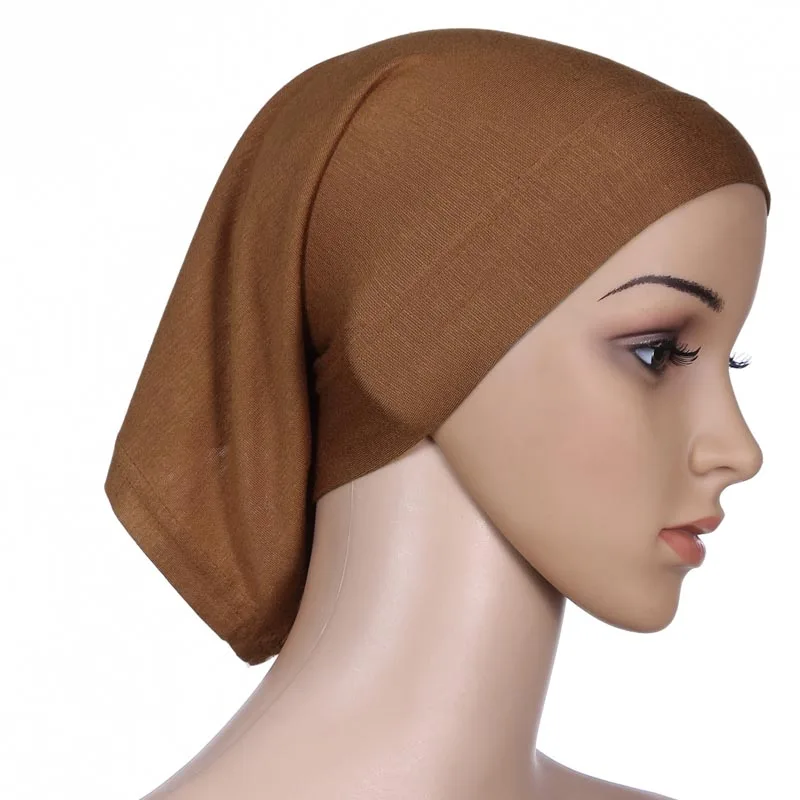 

Islamic Women's Ladies' Solid Color Head Kerchief Headpiece Headscarf Coverchief Breathable Elastic Soft Comforty Cotton