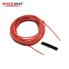 Многофункциональный нагревательный кабель Minco Heat 12K, инфракрасная лампа 33 Омм, 7  220 В, лидер продаж, Удлинительный кабель из углеродного волокна для многоцелевого использования