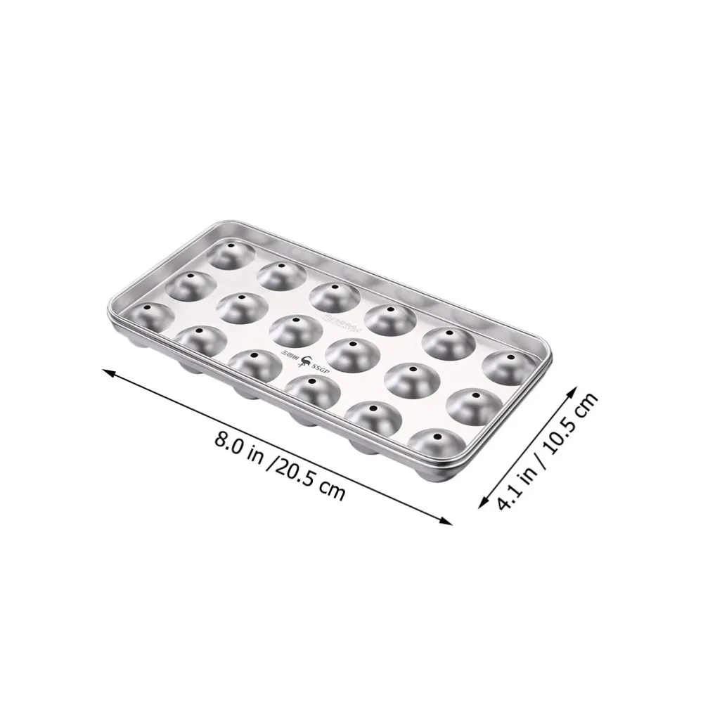 

1pc Creative Ice Cube Tray With Lids Diy Ice Making Mold For Home (silver)