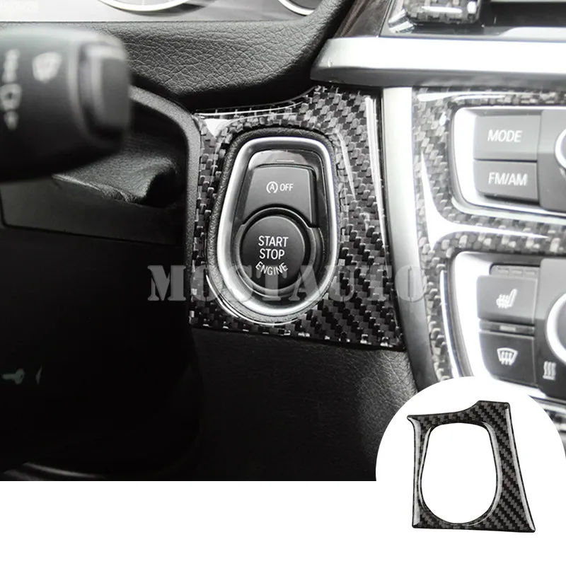 

Для BMW 3 серии 4 серии F30 F31 F32 F34 2013-2018 консоль из углеродного волокна отверстие для ключа рамка Крышка 2013-2018 1 шт. автомобильный Декор Автомобил...