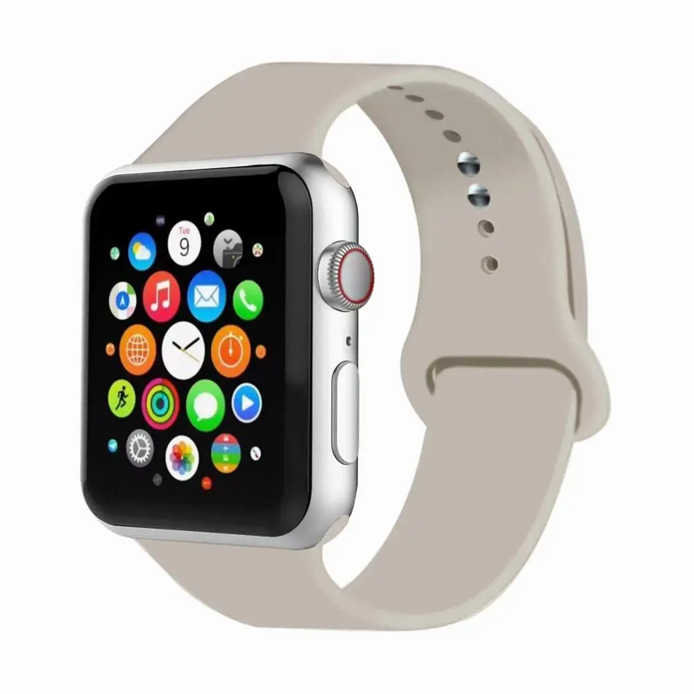 Antique White Joyozy для Apple Watch ремешок из нержавеющей стали модный металлический спортивный браслет из нержавеющей стали ремешок для iWatch Series5 4 3 2 1 - Цвет ремешка: Antique White