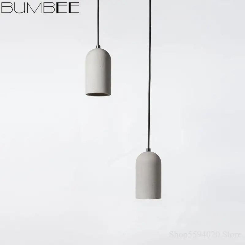 Ретро американский кантри подвесные светильники скандинавский цемент лампа