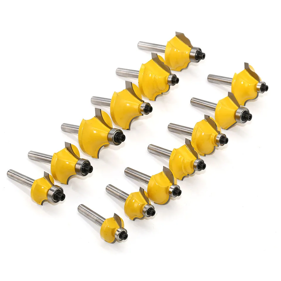 DANIU 35pcs 8mm Wood Milling Cutter Shank Router Bit Set Tungsten Carbide Woodworking Rotary Cutting Tool Kit Sets | Инструменты