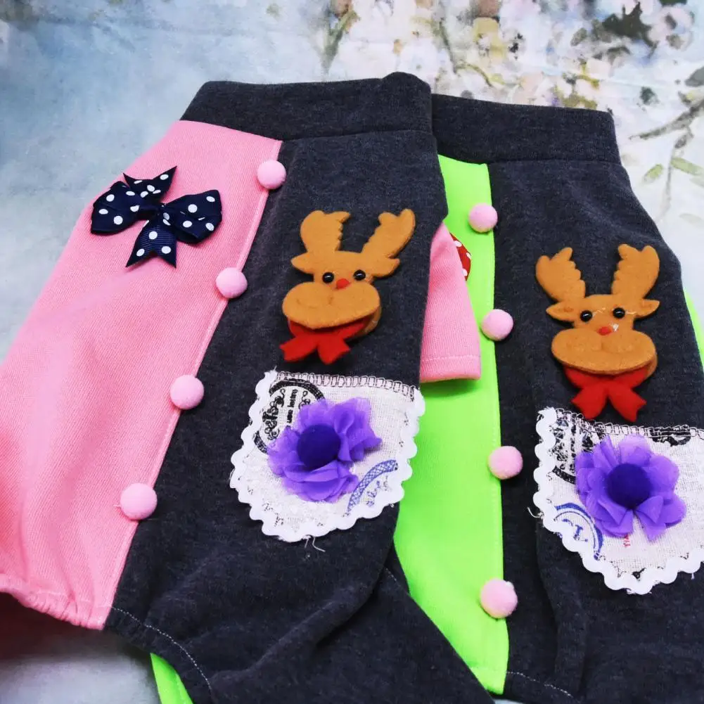 

Fashion Dog Jumpsuit Adorable Four-leg Contrast Color Pet Romper Clothes Pet Romper Dog Jumpsuit
