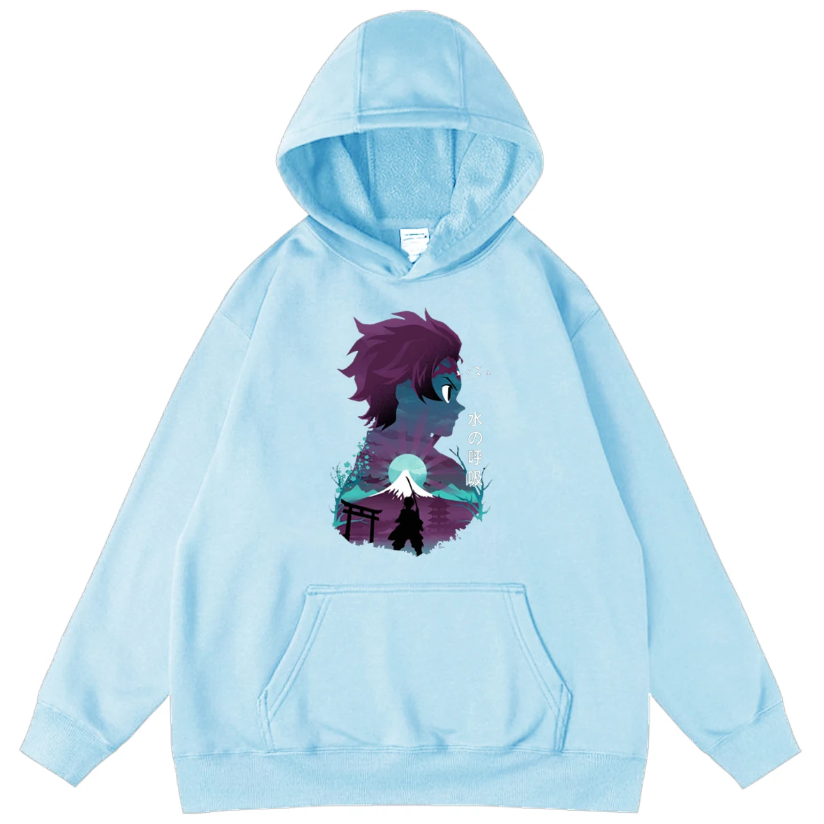 

Cool Cartoon Demon Slayer Kimetsu No Yaiba Men's Hoodies Boy Oversized Hoodie Sweatshirts Tops Anime Print Pullover Hooded