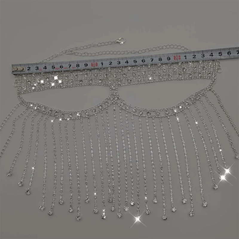 

Роскошная Фата для танца живота, искусственная кожа, ювелирные изделия для женщин, маска для лица с кристаллами, аксессуары на цепочке